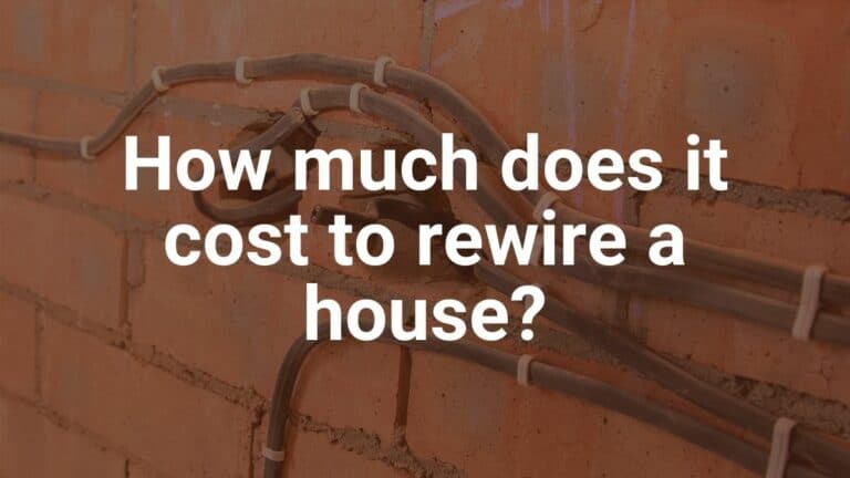 cost of rewire